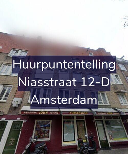 Foto gevel Huurpuntentelling voor Niasstraat 12-D, Amsterdam