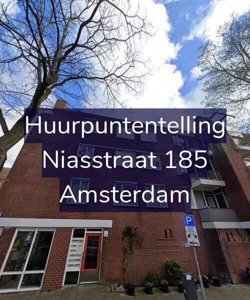 Foto gevel Huurpuntentelling voor Niasstraat 185, Amsterdam