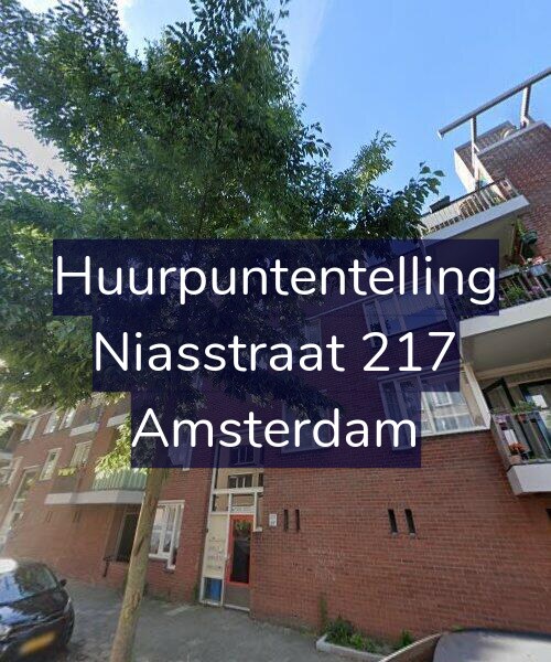 Foto gevel Huurpuntentelling voor Niasstraat 217, Amsterdam