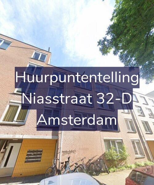 Foto gevel Huurpuntentelling voor Niasstraat 32-D, Amsterdam
