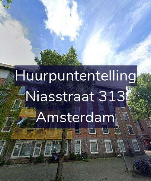 Foto gevel Huurpuntentelling voor Niasstraat 313, Amsterdam