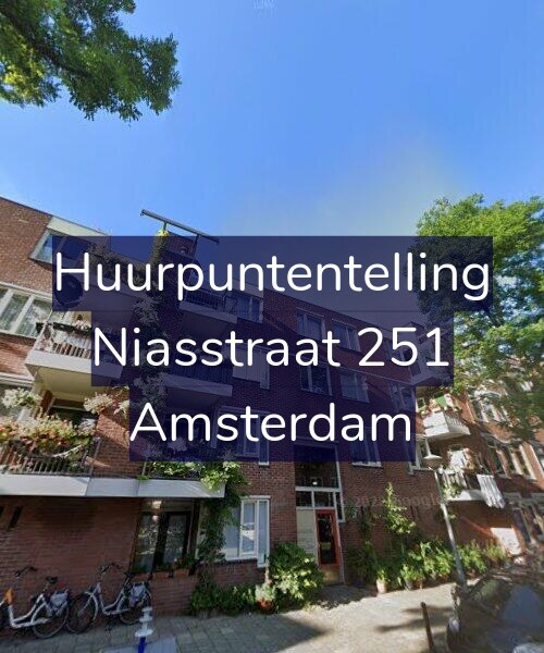Foto gevel Huurpuntentelling voor Niasstraat 251, Amsterdam