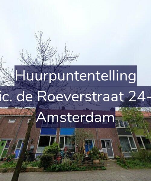 Foto gevel Huurpuntentelling voor Nic. de Roeverstraat 24-H, Amsterdam