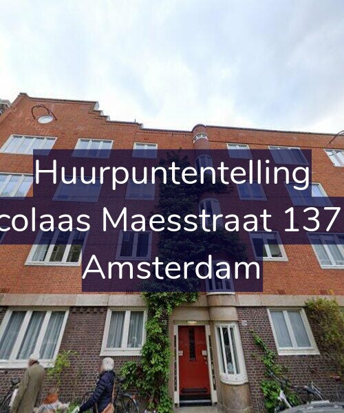 Foto gevel Huurpuntentelling voor Nicolaas Maesstraat 137-H, Amsterdam