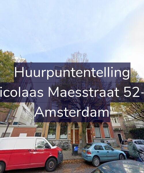 Foto gevel Huurpuntentelling voor Nicolaas Maesstraat 52-3, Amsterdam