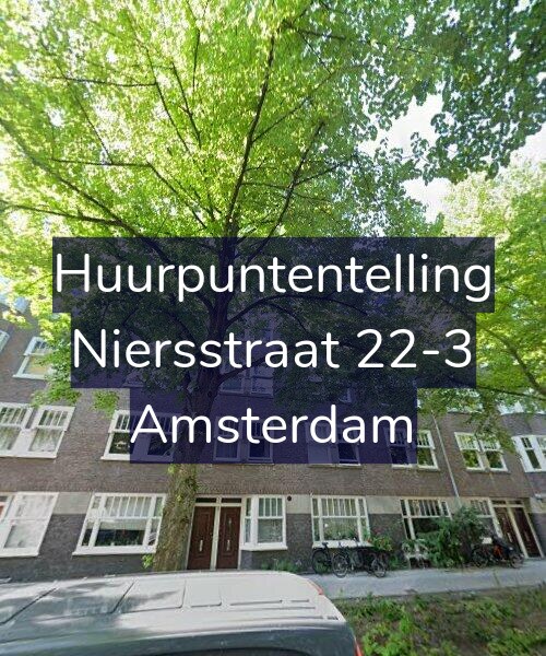 Foto gevel Huurpuntentelling voor Niersstraat 22-3, Amsterdam