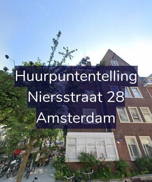 Foto gevel Huurpuntentelling voor Niersstraat 28, Amsterdam