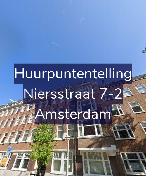 Foto gevel Huurpuntentelling voor Niersstraat 7-2, Amsterdam