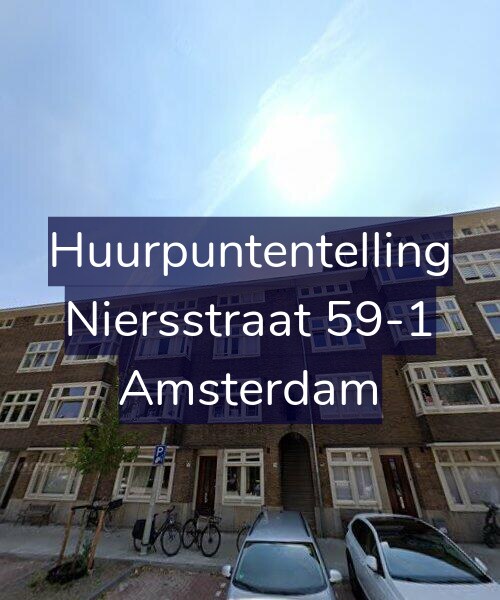 Foto gevel Huurpuntentelling voor Niersstraat 59-1, Amsterdam