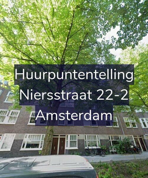 Foto gevel Huurpuntentelling voor Niersstraat 22-2, Amsterdam