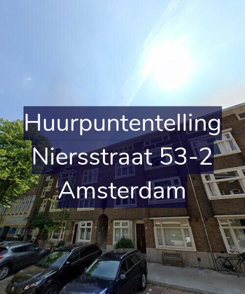Foto gevel Huurpuntentelling voor Niersstraat 53-2, Amsterdam