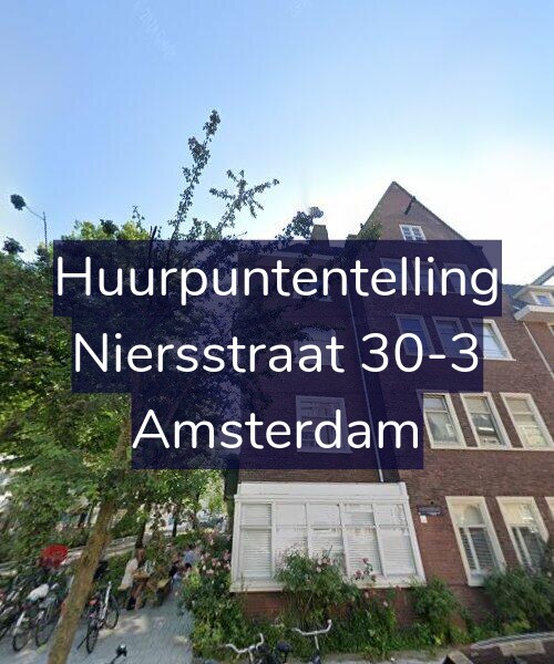 Foto gevel Huurpuntentelling voor Niersstraat 30-3, Amsterdam