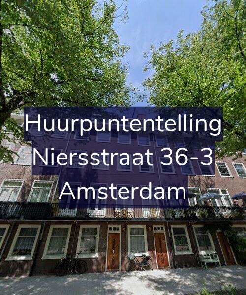 Foto gevel Huurpuntentelling voor Niersstraat 36-3, Amsterdam