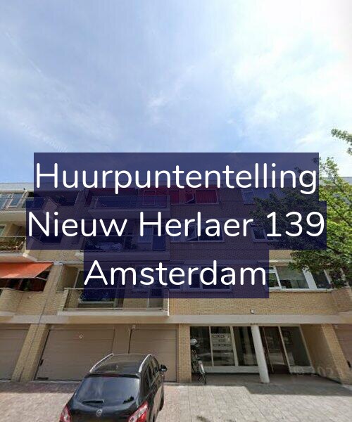 Foto gevel Huurpuntentelling voor Nieuw Herlaer 139, Amsterdam