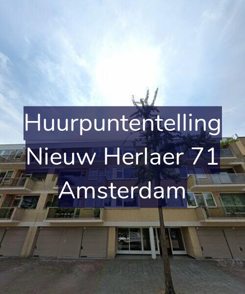 Foto gevel Huurpuntentelling voor Nieuw Herlaer 71, Amsterdam