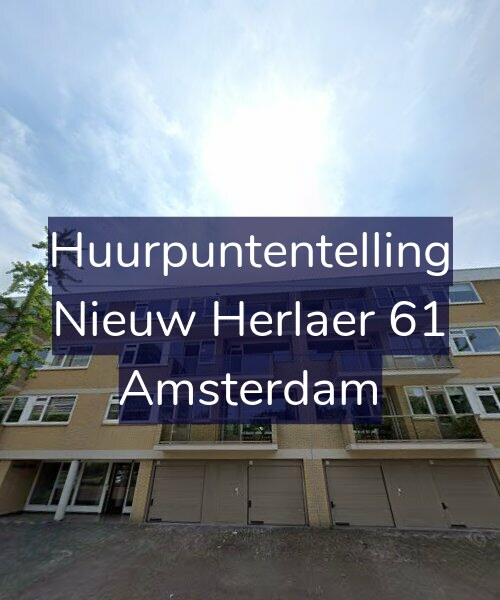 Foto gevel Huurpuntentelling voor Nieuw Herlaer 61, Amsterdam