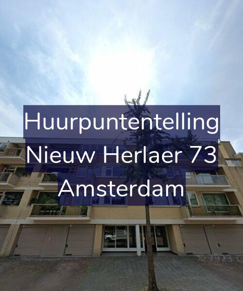 Foto gevel Huurpuntentelling voor Nieuw Herlaer 73, Amsterdam