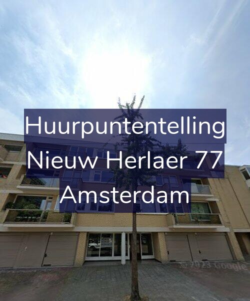 Foto gevel Huurpuntentelling voor Nieuw Herlaer 77, Amsterdam