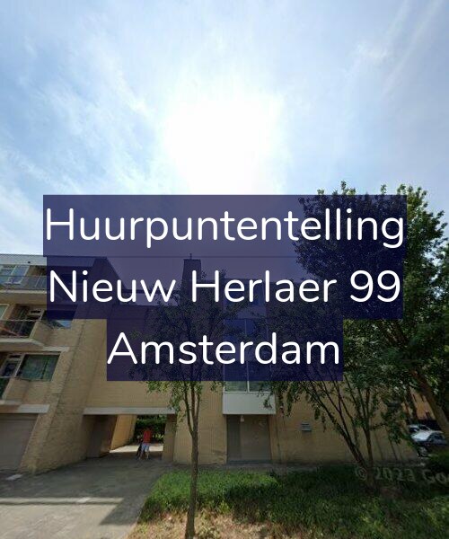 Foto gevel Huurpuntentelling voor Nieuw Herlaer 99, Amsterdam