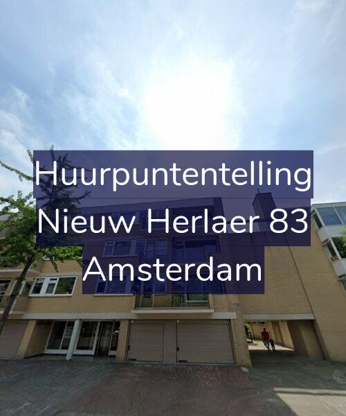 Foto gevel Huurpuntentelling voor Nieuw Herlaer 83, Amsterdam
