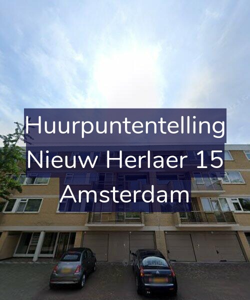 Foto gevel Huurpuntentelling voor Nieuw Herlaer 15, Amsterdam