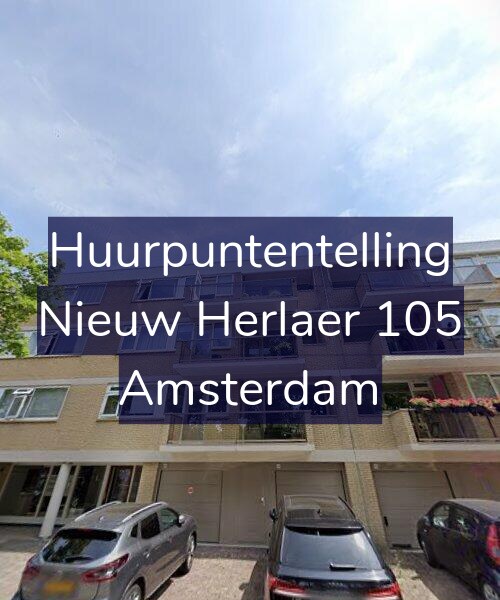 Foto gevel Huurpuntentelling voor Nieuw Herlaer 105, Amsterdam