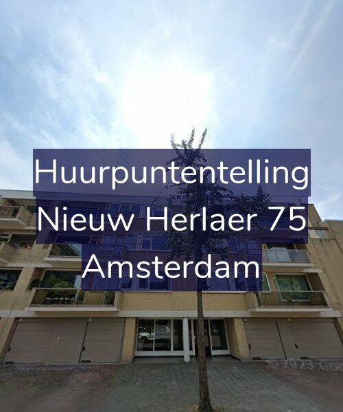 Foto gevel Huurpuntentelling voor Nieuw Herlaer 75, Amsterdam