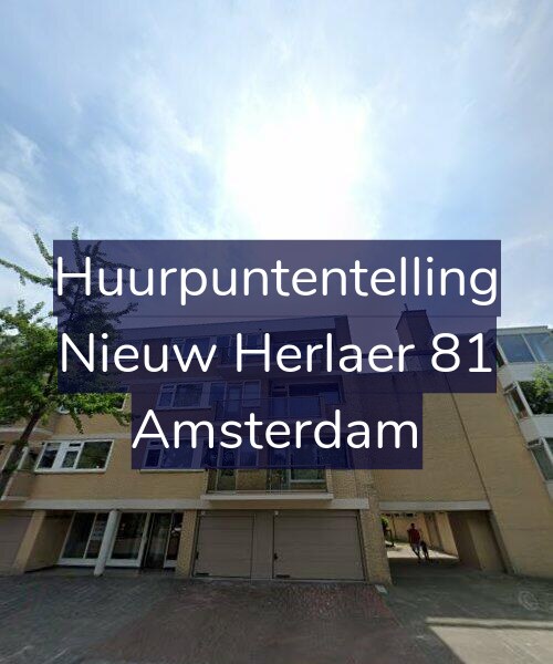 Foto gevel Huurpuntentelling voor Nieuw Herlaer 81, Amsterdam
