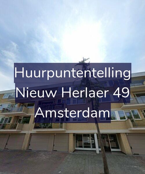 Foto gevel Huurpuntentelling voor Nieuw Herlaer 49, Amsterdam