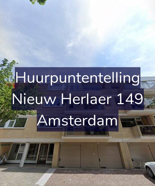 Foto gevel Huurpuntentelling voor Nieuw Herlaer 149, Amsterdam