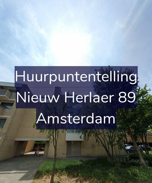 Foto gevel Huurpuntentelling voor Nieuw Herlaer 89, Amsterdam