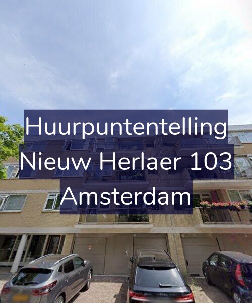 Foto gevel Huurpuntentelling voor Nieuw Herlaer 103, Amsterdam