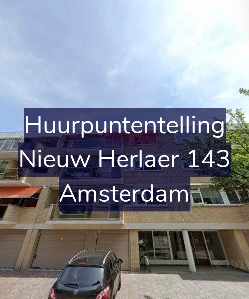 Foto gevel Huurpuntentelling voor Nieuw Herlaer 143, Amsterdam
