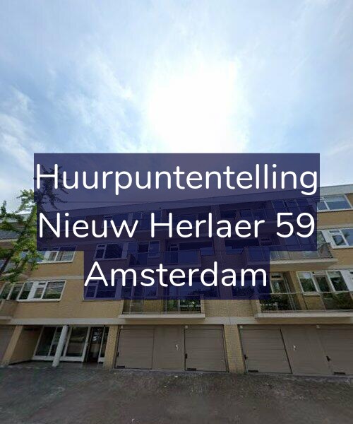 Foto gevel Huurpuntentelling voor Nieuw Herlaer 59, Amsterdam