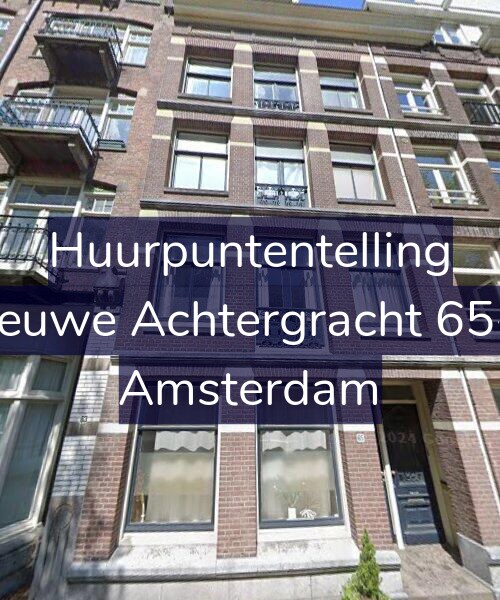 Foto gevel Huurpuntentelling voor Nieuwe Achtergracht 65-H, Amsterdam