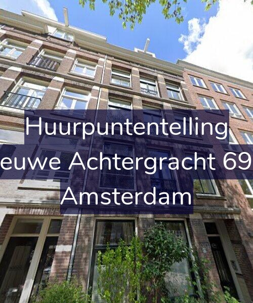 Foto gevel Huurpuntentelling voor Nieuwe Achtergracht 69-1, Amsterdam