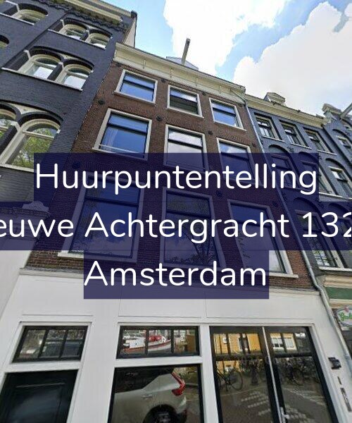 Foto gevel Huurpuntentelling voor Nieuwe Achtergracht 132-1, Amsterdam