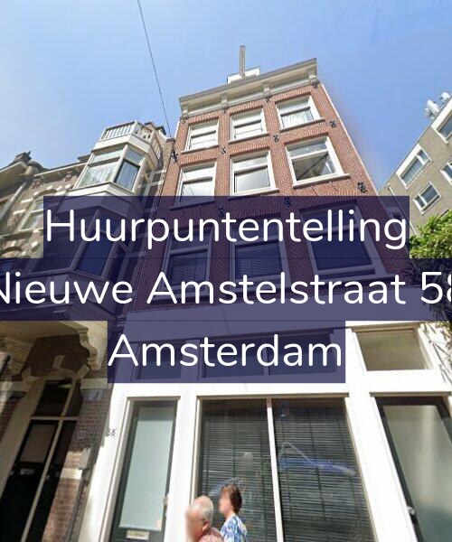 Foto gevel Huurpuntentelling voor Nieuwe Amstelstraat 58, Amsterdam