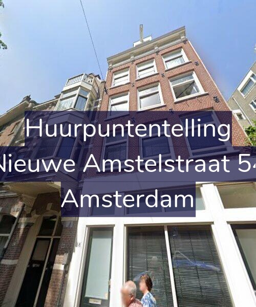 Foto gevel Huurpuntentelling voor Nieuwe Amstelstraat 54, Amsterdam