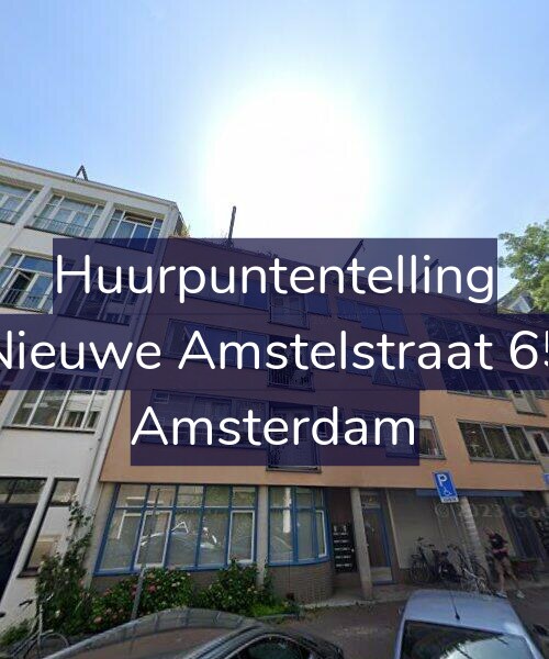 Foto gevel Huurpuntentelling voor Nieuwe Amstelstraat 65, Amsterdam