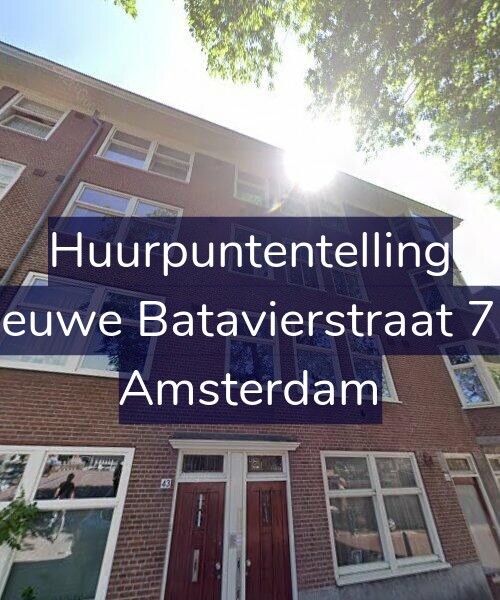 Foto gevel Huurpuntentelling voor Nieuwe Batavierstraat 7-3, Amsterdam