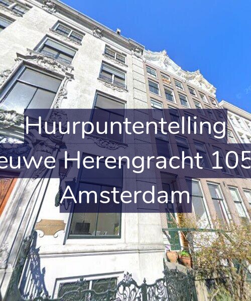 Foto gevel Huurpuntentelling voor Nieuwe Herengracht 105-3, Amsterdam