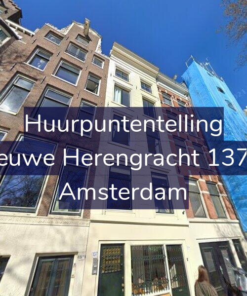 Foto gevel Huurpuntentelling voor Nieuwe Herengracht 137-3, Amsterdam