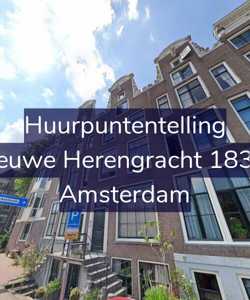 Foto gevel Huurpuntentelling voor Nieuwe Herengracht 183-1, Amsterdam