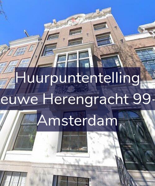 Foto gevel Huurpuntentelling voor Nieuwe Herengracht 99-H, Amsterdam