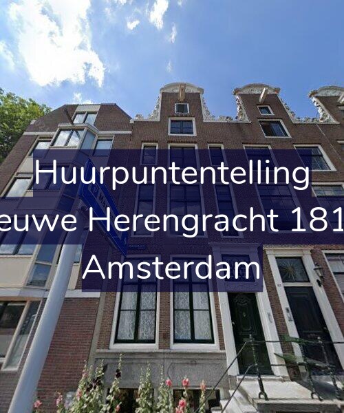 Foto gevel Huurpuntentelling voor Nieuwe Herengracht 181-E, Amsterdam