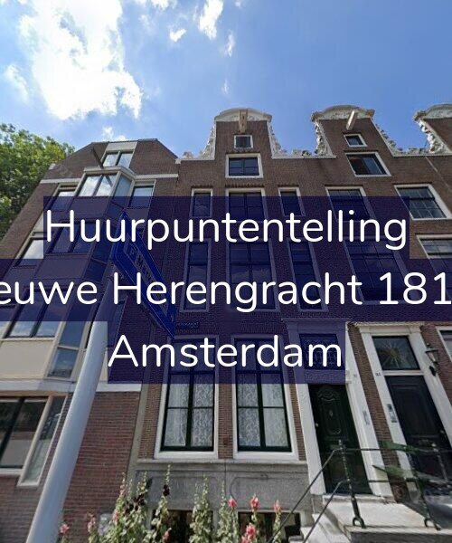 Foto gevel Huurpuntentelling voor Nieuwe Herengracht 181-D, Amsterdam