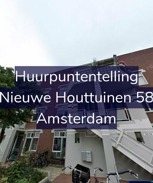 Foto gevel Huurpuntentelling voor Nieuwe Houttuinen 58, Amsterdam