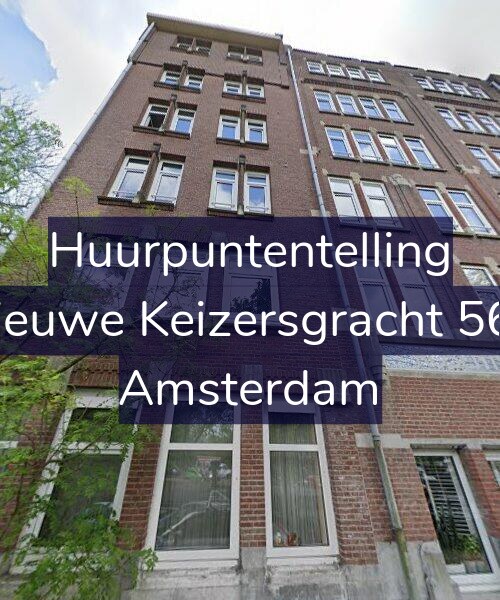 Foto gevel Huurpuntentelling voor Nieuwe Keizersgracht 562, Amsterdam