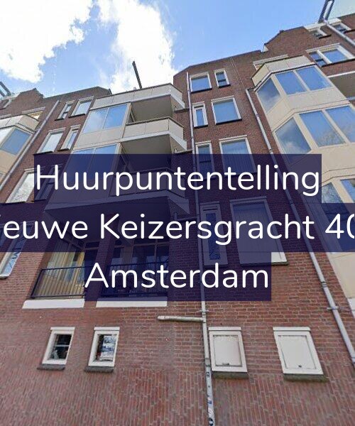 Foto gevel Huurpuntentelling voor Nieuwe Keizersgracht 406, Amsterdam